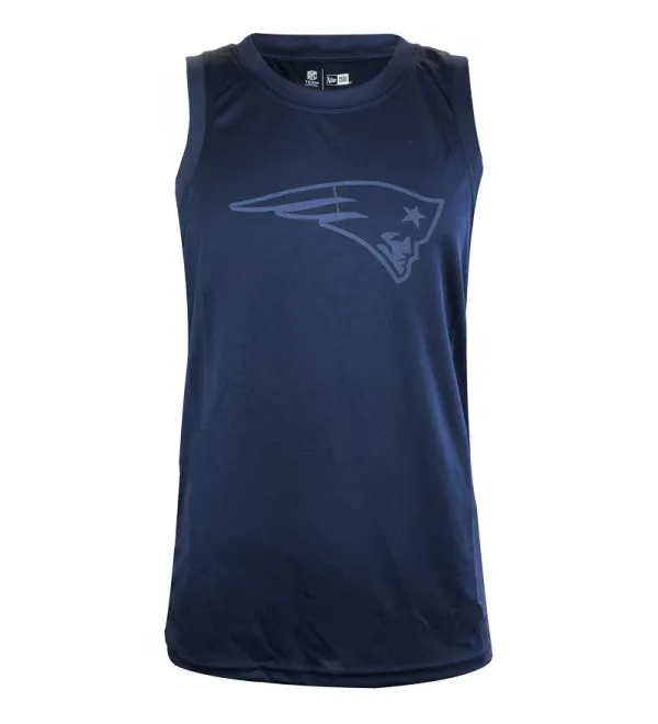 New Era Pánské tričko bez rukávů New Era Tonal Logo Tank NFL New England Patriots, M