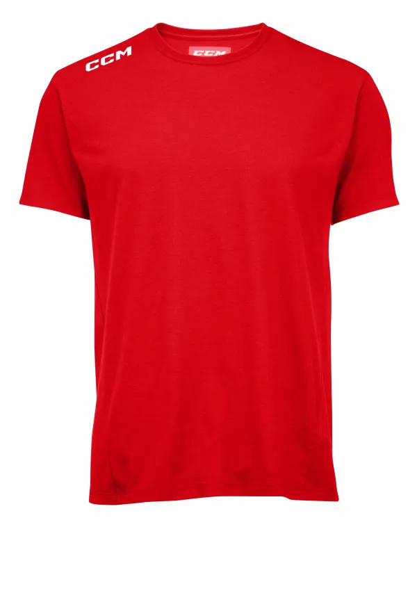 CCM Pánské tričko CCM  SS Essential Tee Red