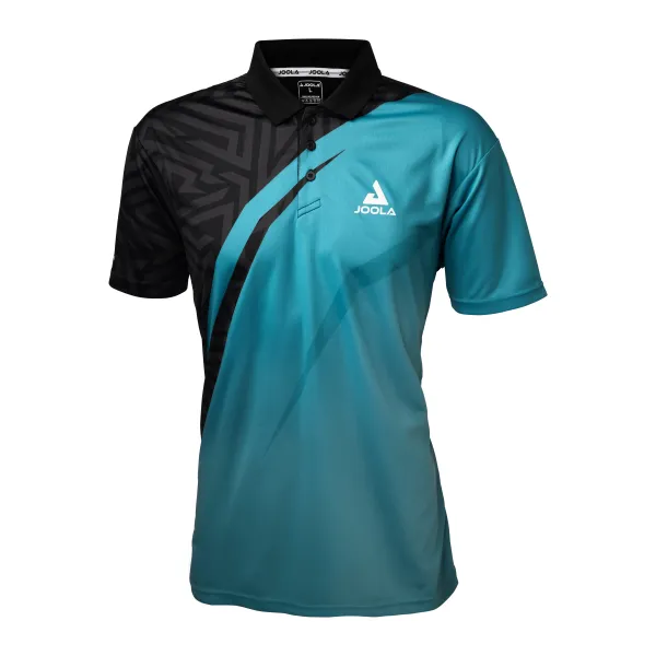 Joola Pánské tričko Joola Shirt Synergy Turquoise/Black L