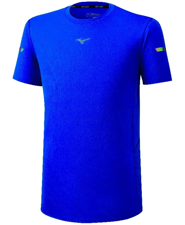 Mizuno Pánské tričko Mizuno Alpha Jacquard Tee modré, M