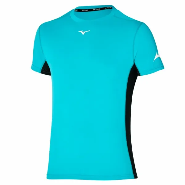 Mizuno Pánské tričko Mizuno  Sun Protect Tee Algiers Blue