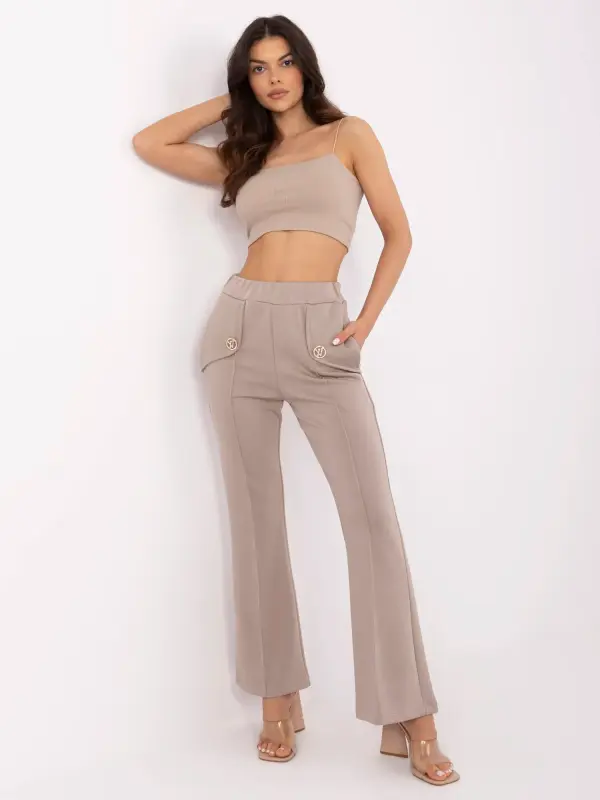 Italy Moda Pants-DHJ-SP-20518.12-dark beige