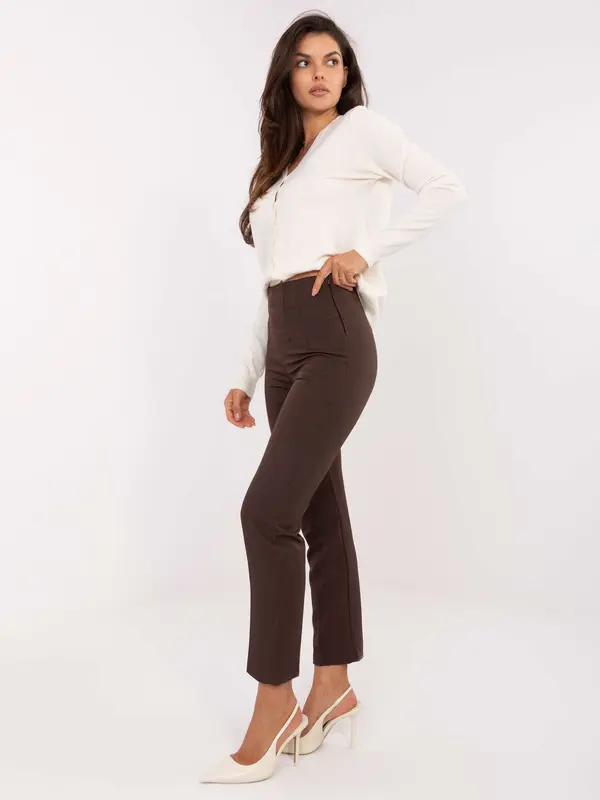 RUE PARIS Pants-IT-SP-FL9069.00-dark brown
