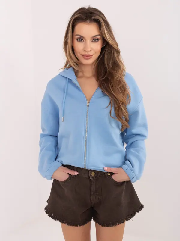 Calimera Pastelno modra jopa z zadrgo