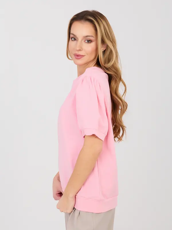 RUE PARIS Pastelno roza bluza RUE PARIS