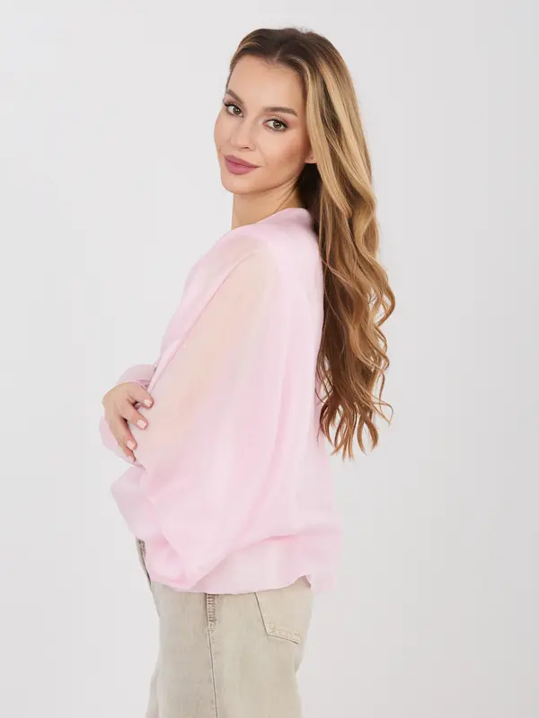 Italy Moda Pastelno roza bluza s 3/4 rokavi