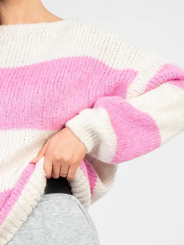 Italy Moda Pastelno roza ženski pulover
