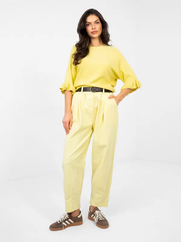 Italy Moda Pastelno rumen ženski pulover