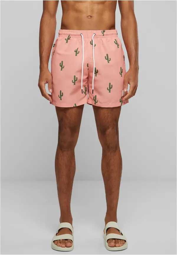 Urban Classics Pattern of swimming shorts cactus aop