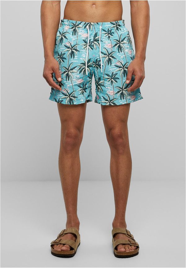 UC Men Patterned Swimsuit Shorts Tropical Bird Aop