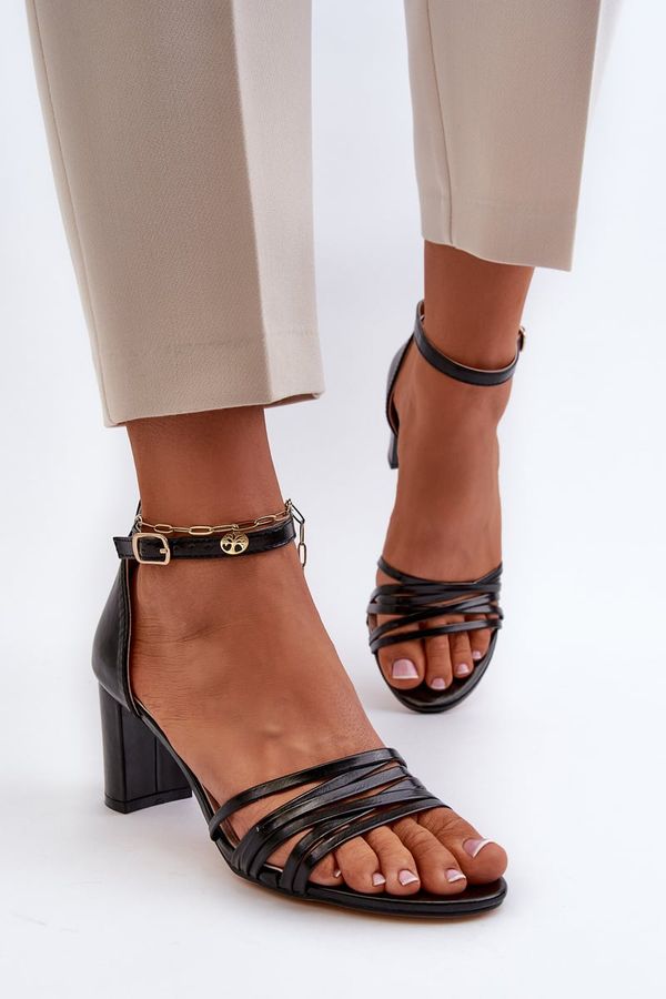 PE1 PE1 Black Sandals with Straps Enitia