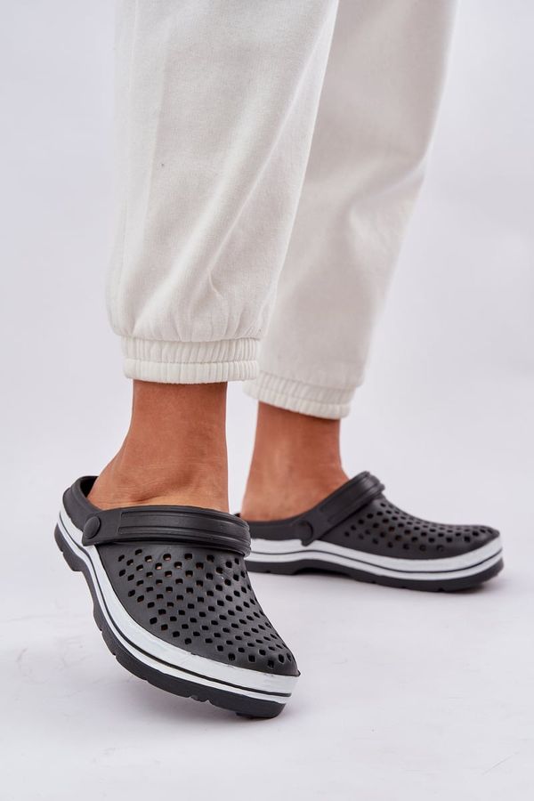 PE1 PE1 Lightweight Foam Ladies Slippers Black Ardanica