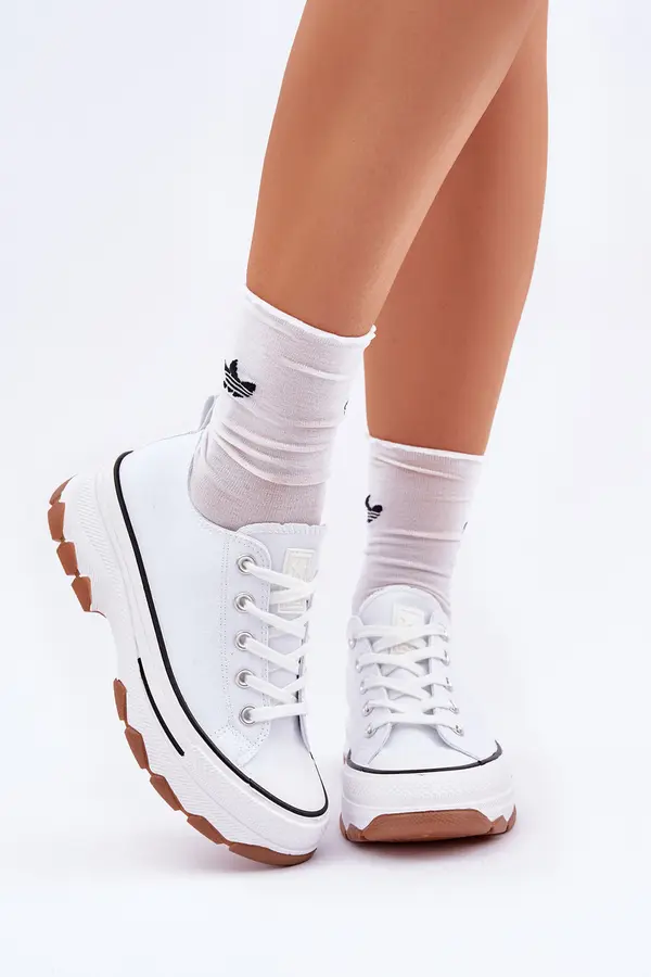 EVENTO PE1 Low Women's Sneakers On Platform White Aradwin