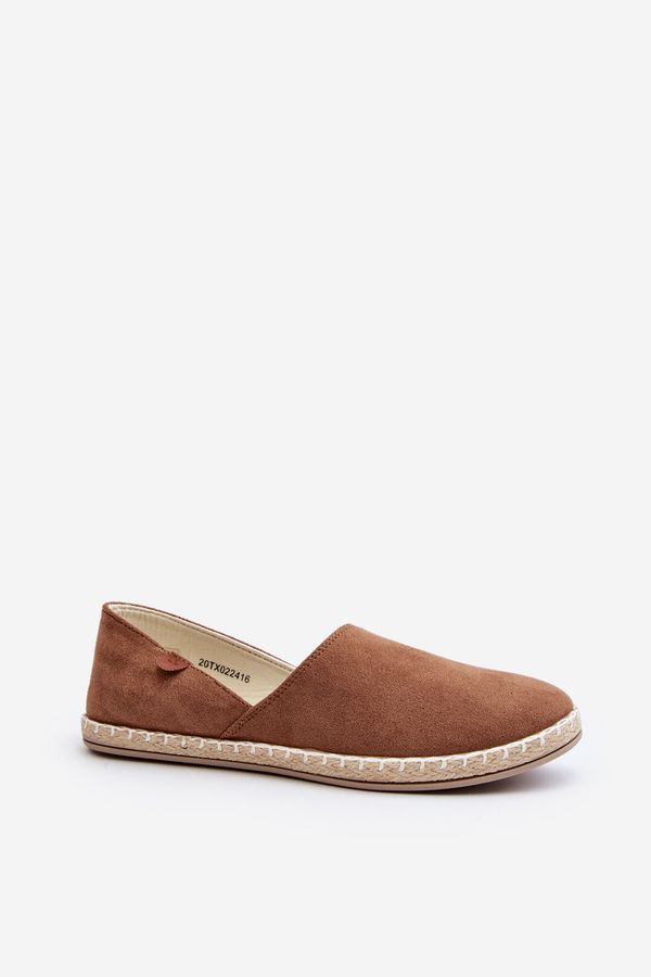 PE1 PE1 Women's Suede Espadrilles Brown Vulcano