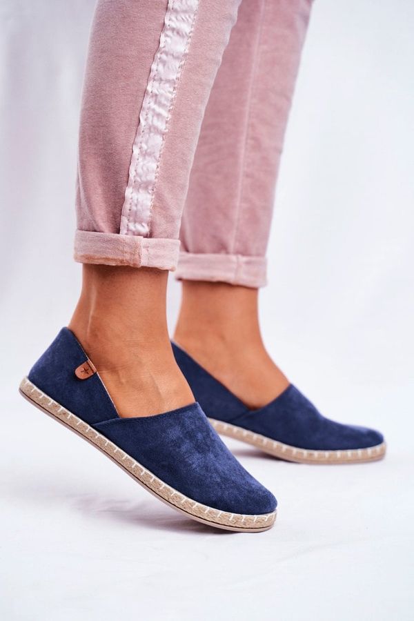 PE1 PE1 Women's Velvet Espadrilles Navy Vulcano