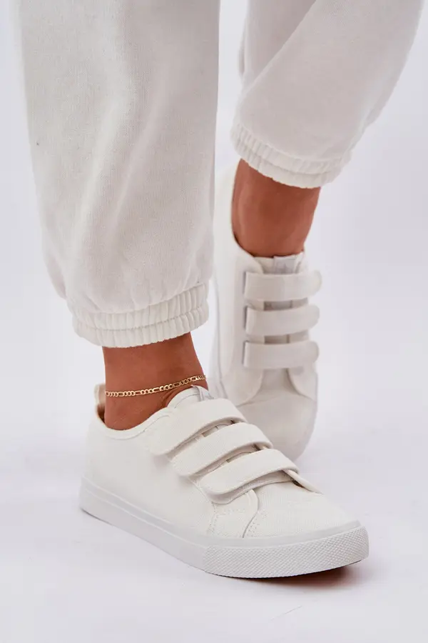 Boto PE1 Youth Low Velcro Sneakers White Dilan