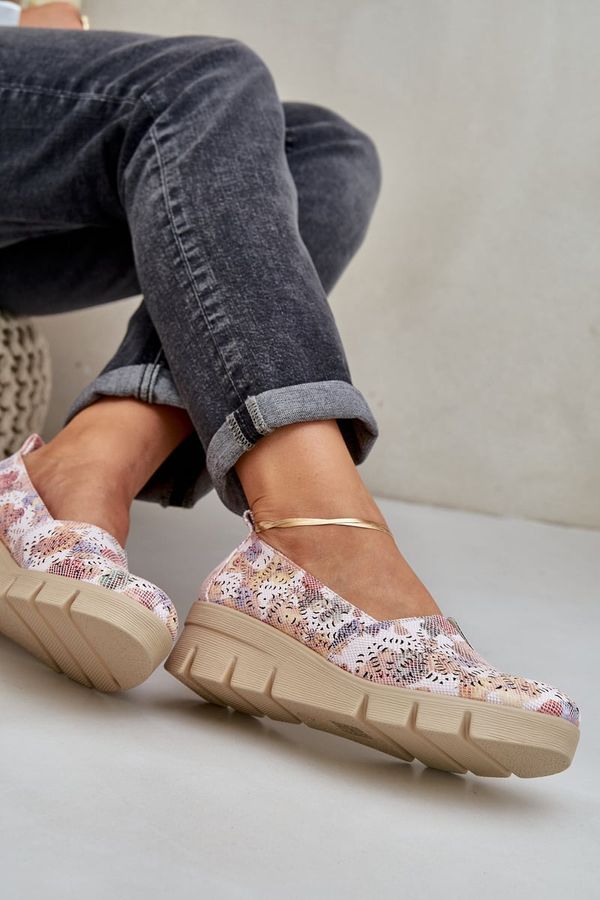 PE2 PE2 Women's Shoes With Openwork Pattern On Wedge Multicolor Lisvia