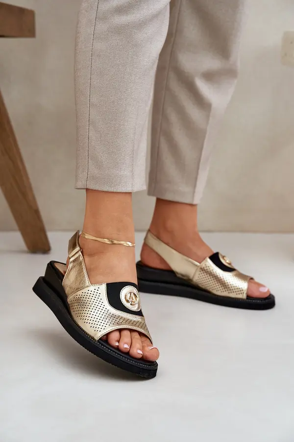 Boto PE2 Womens Wedge Sandals Gold Isnnoria
