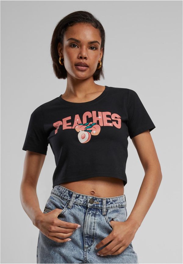 Mister Tee Peaches Cropped Tee Black