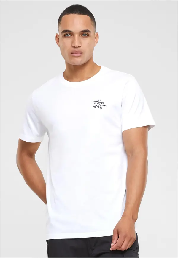 Mister Tee Penne Va Bene EMB white T-shirt