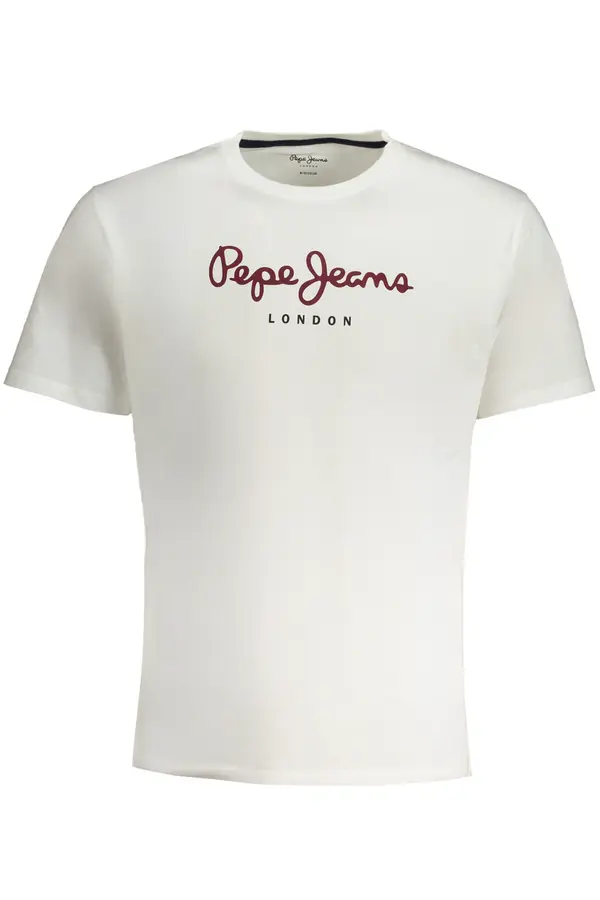 Pepe Jeans PEPE JEANS MEN'S SHORT SLEEVED T-SHIRT WHITE
