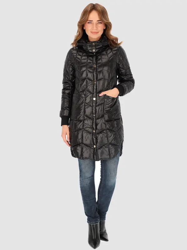 PERSO PERSO Woman's Quilted women's jacket with side slits