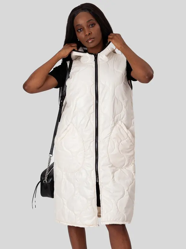 PERSO PERSO Woman's Women's long quilted vest with pockets