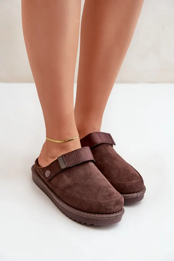 Boto PG2 Insulated women's slippers on platform chocolate Neliel