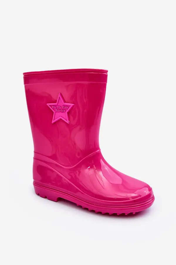 Boto PG3 Children's Rubber Wellingtons Fuchsia Malvi