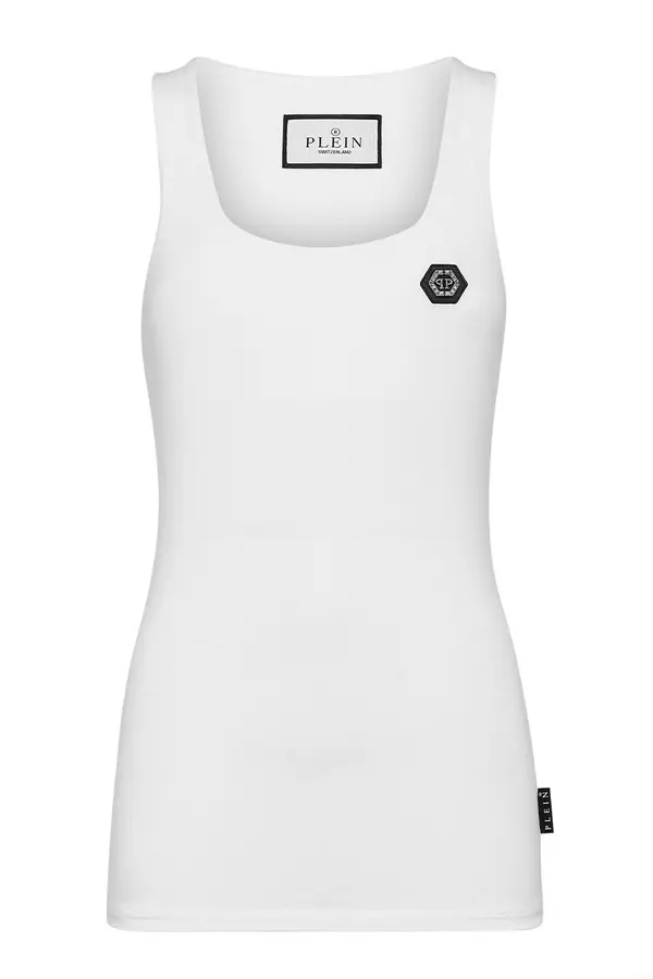 Philipp Plein Philipp Plein bel top brez rokavov