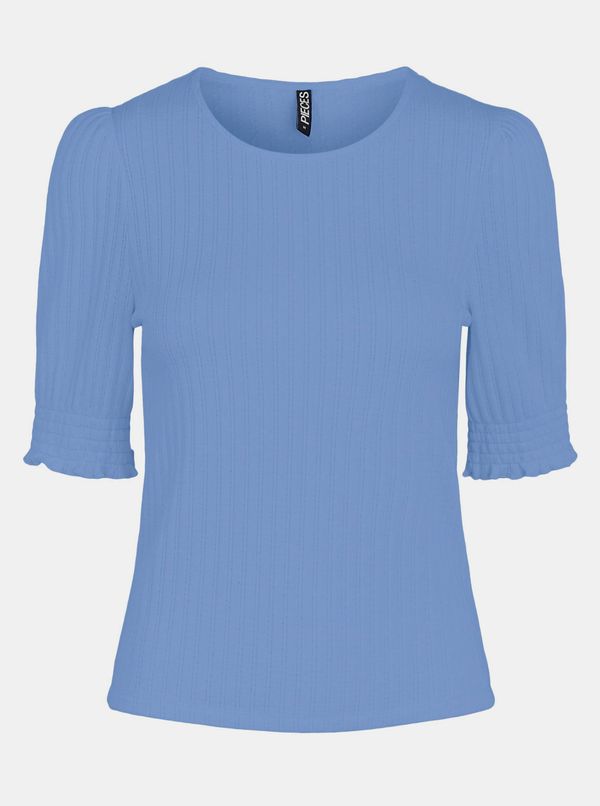 Pieces Pieces Tenley Blue T-Shirt - Women