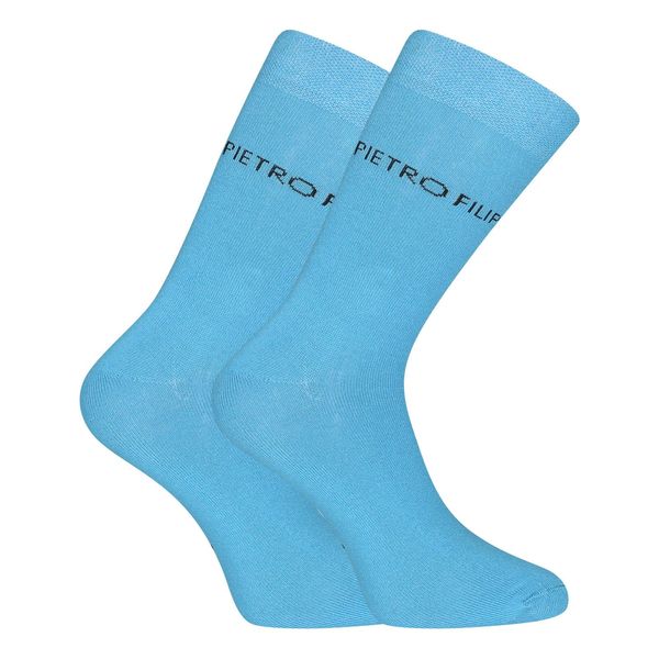 Pietro Filipi Pietro Filipi High Bamboo Blue Socks