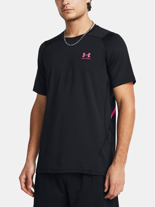 Under Armour Pink and black men's T-shirt Under Armour UA HG Armour Ftd Graphic SS