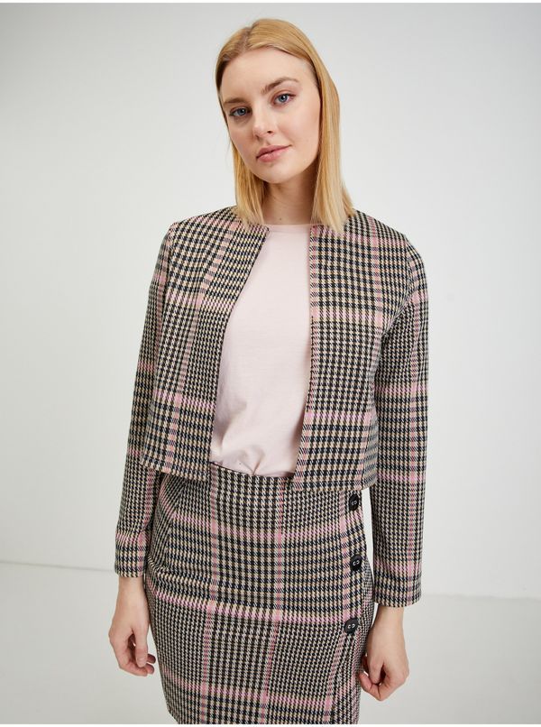 Orsay Pink and black women's patterned blazer ORSAY
