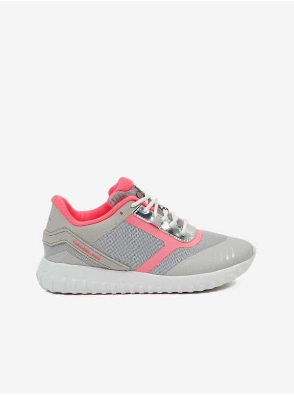 Calvin Klein Pink and gray women's sneakers Calvin Klein Jeans - Women