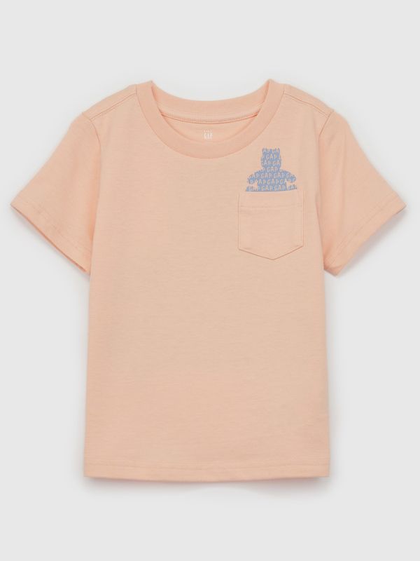 GAP Pink boys' T-shirt with pocket GAP Brannan