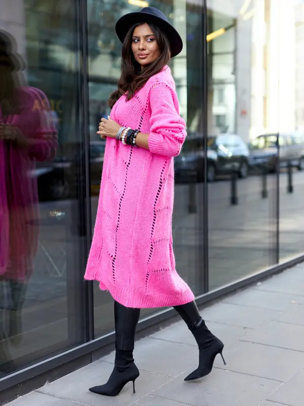By o la la Pink cardigan By o la la cxp1126.hotpink