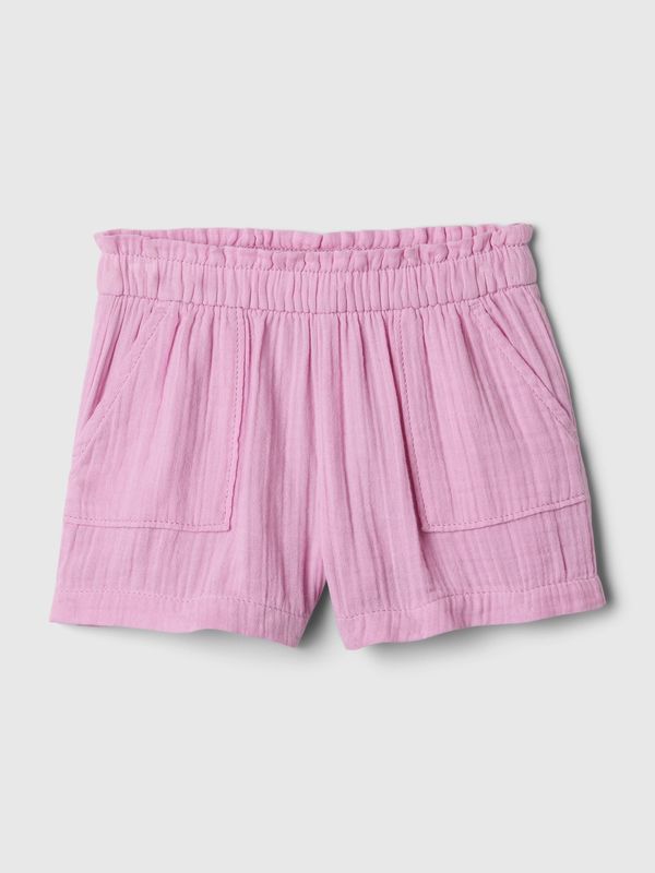 GAP Pink Girls' Muslin Shorts GAP