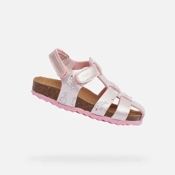 GEOX Pink Girls Sandals Geox Chalki - Girls
