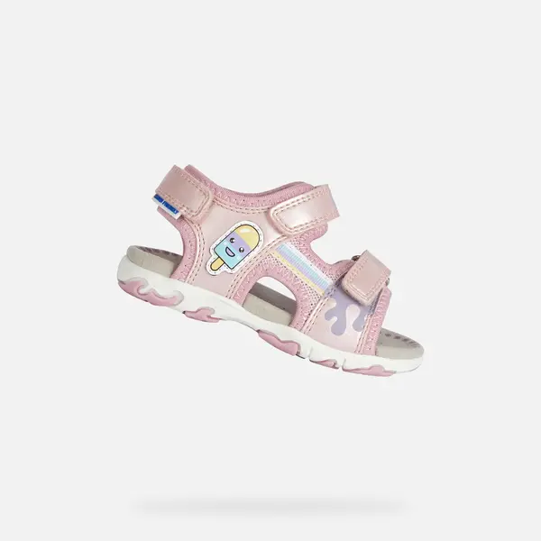 GEOX Pink Girls Sandals Geox Flaffee - Girls