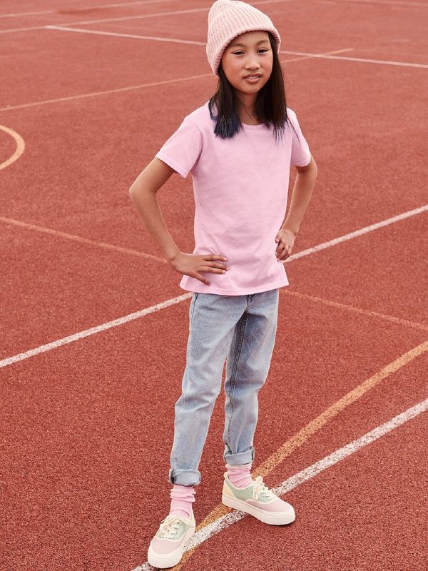 Fruit of the Loom Pink Girls' T-shirt Iconic Fruit of the Loom