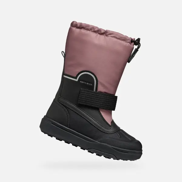 GEOX Pink Girls Winter Boots Geox Bunshee Pg B - Girls