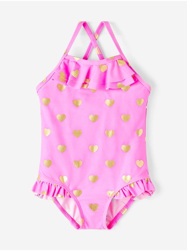 name it Pink girly patterned swimsuit name it Zuma - Girls