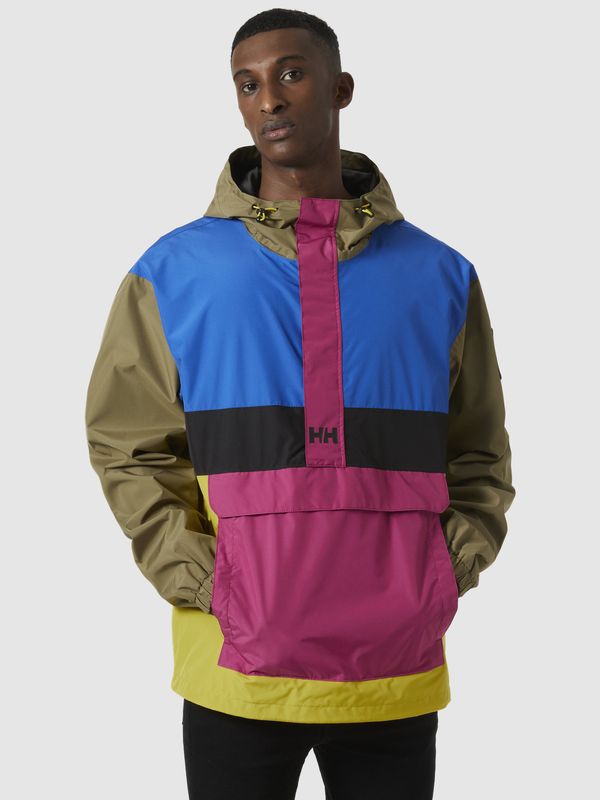 Helly Hansen Pink-green men's lightweight jacket HELLY HANSEN Play Anorak