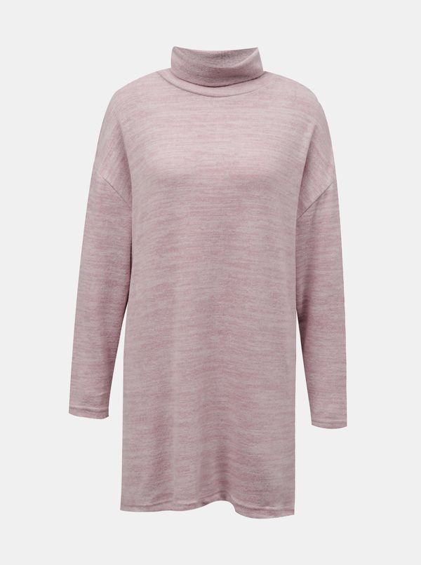 TALLY WEiJL Pink long sweater with tally weijl stand-up collar