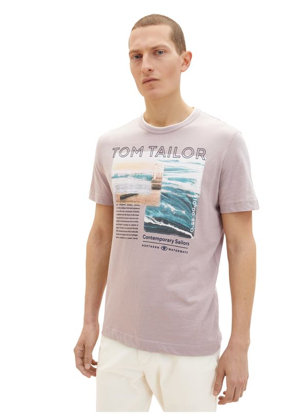 Tom Tailor Pink Men's T-Shirt Tom Tailor - Men