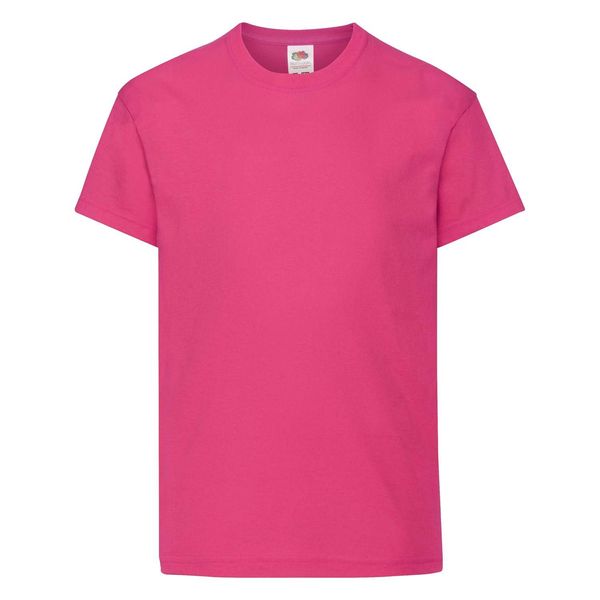 Fruit of the Loom Pink T-shirt Kids Original Fruit of the Loom