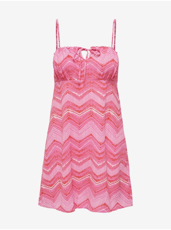 Only Pink Women Patterned Dress ONLY Nova - Women