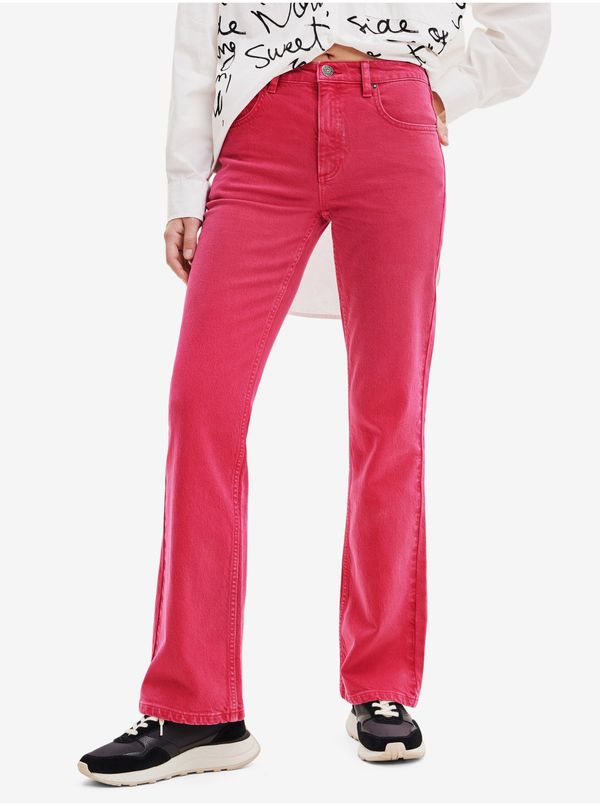 DESIGUAL Pink Women's Bootcut Jeans Desigual Oslo - Women's