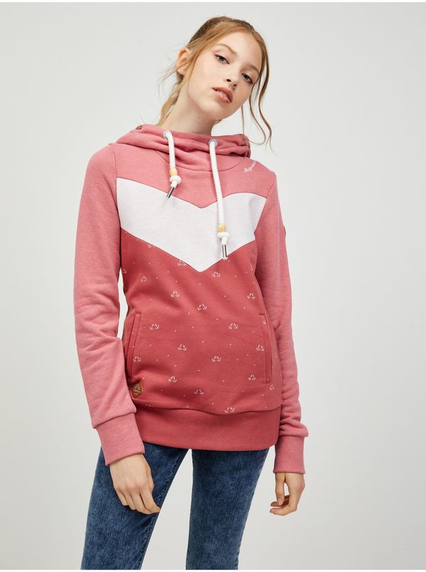 Ragwear Pink women's hoodie Ragwear Trega - Ladies